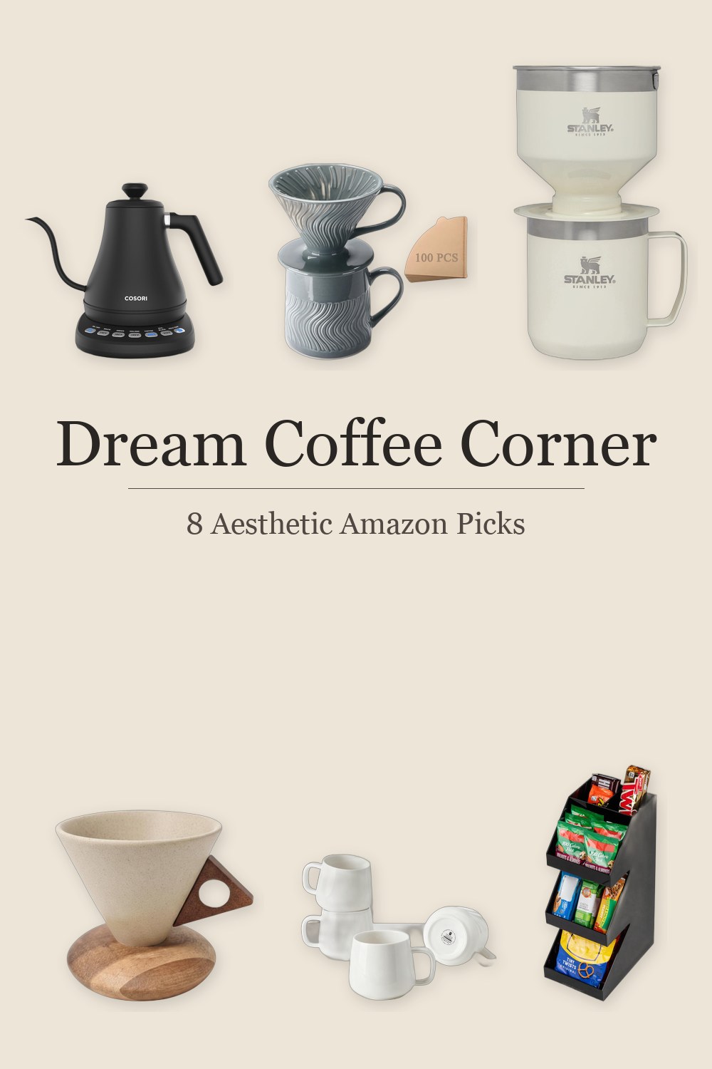 Create Your Dream Coffee Corner: 8 Aesthetic Amazon Finds