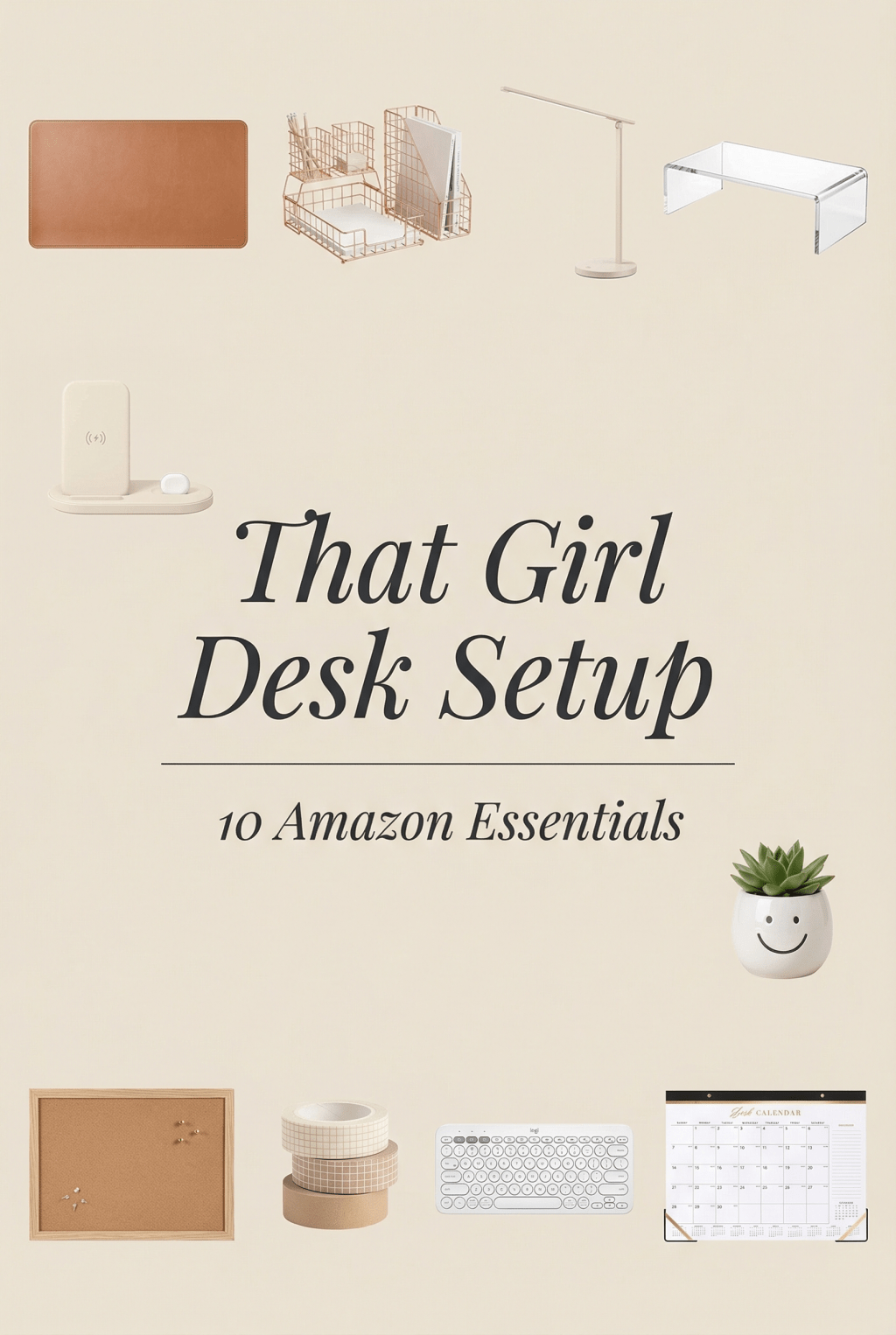 10 That Girl Desk Setup Essentials on Amazon (Pretty, Productive &&nbsp;Aesthetic)