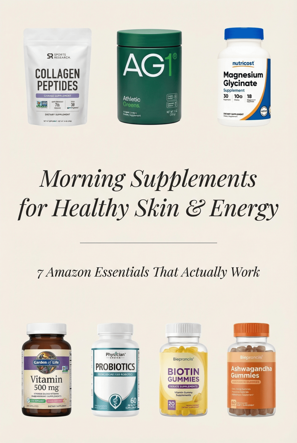 Morning Supplements for Healthy Skin &&nbsp;Energy