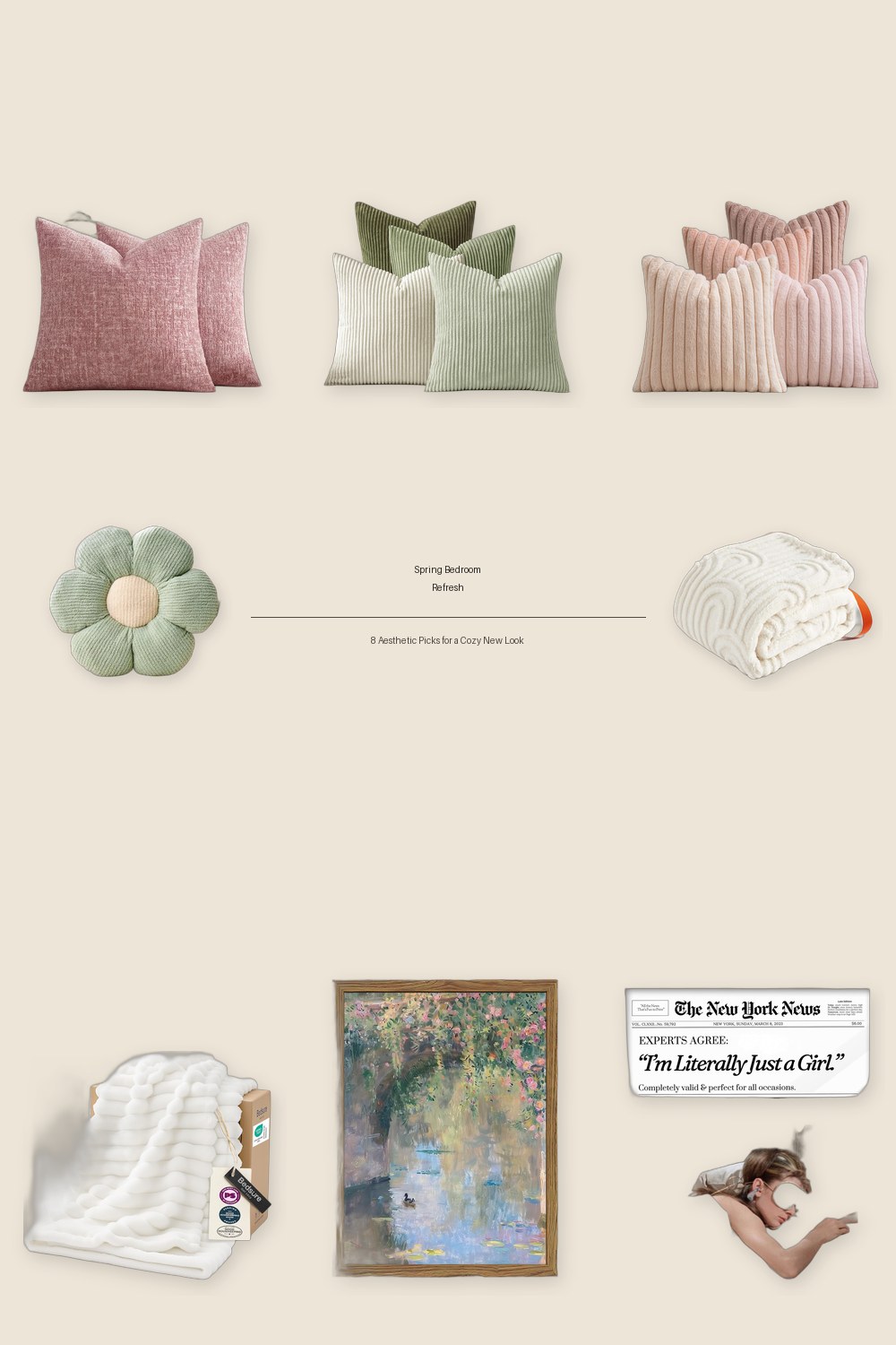 Spring Bedroom Refresh: 8 Aesthetic Picks for a Cozy New Season Vibe