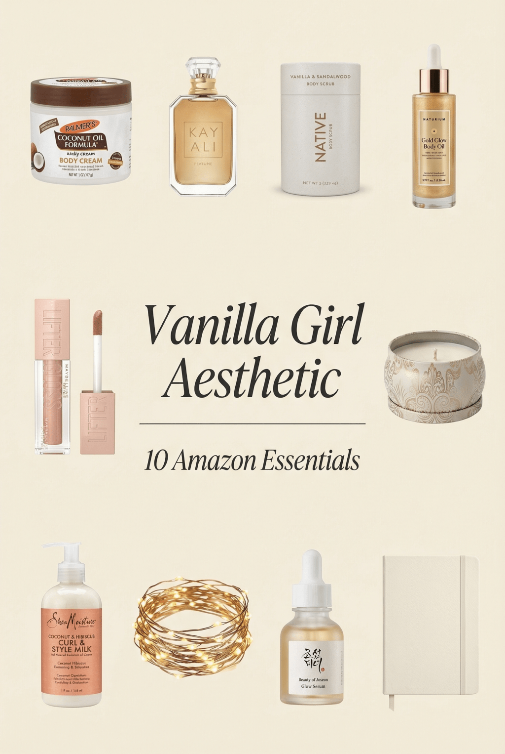 10 Vanilla Girl Aesthetic Essentials on Amazon (Soft, Warm & Effortlessly&nbsp;Pretty)
